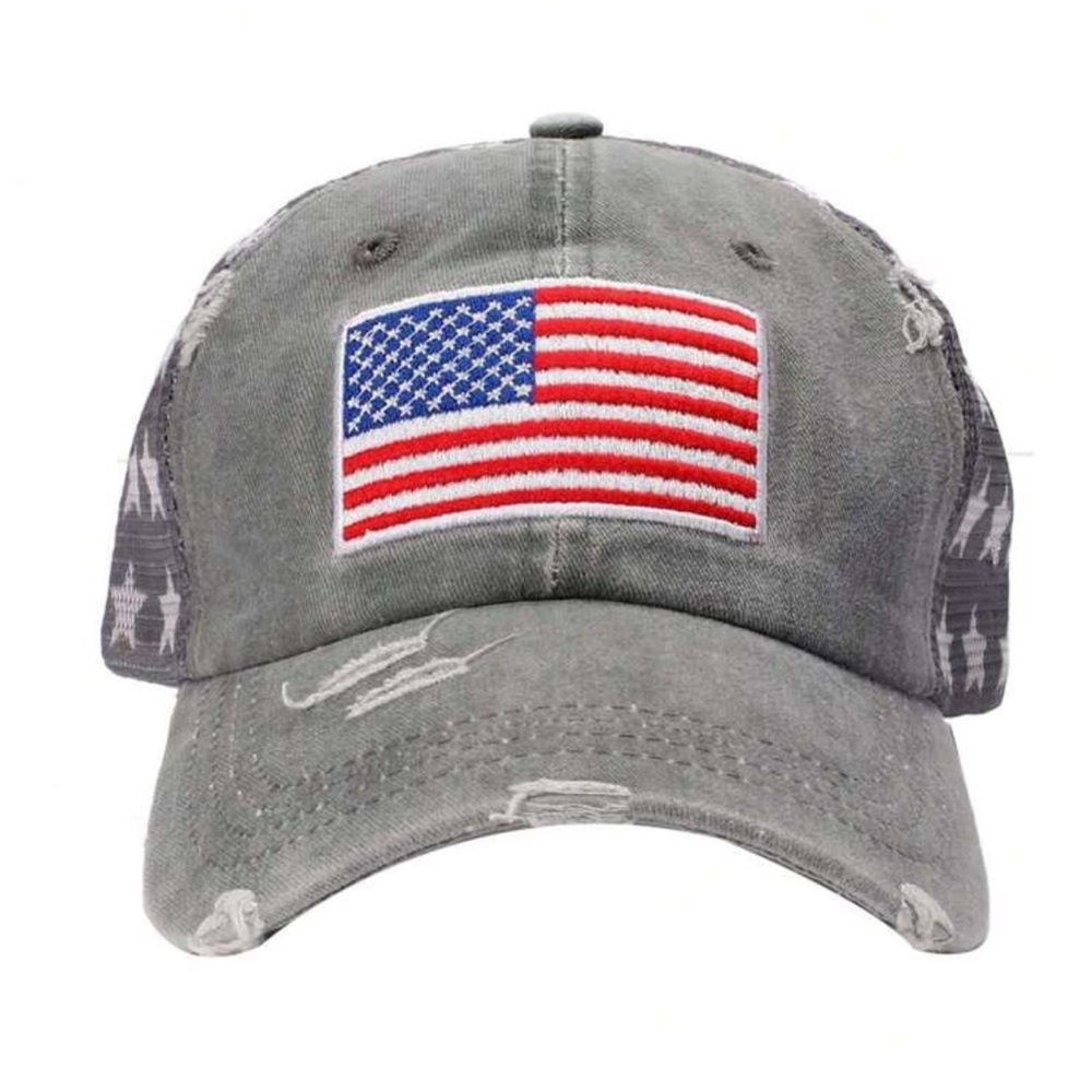 Stars Flag Baseball Cap - Picture 5 of 6